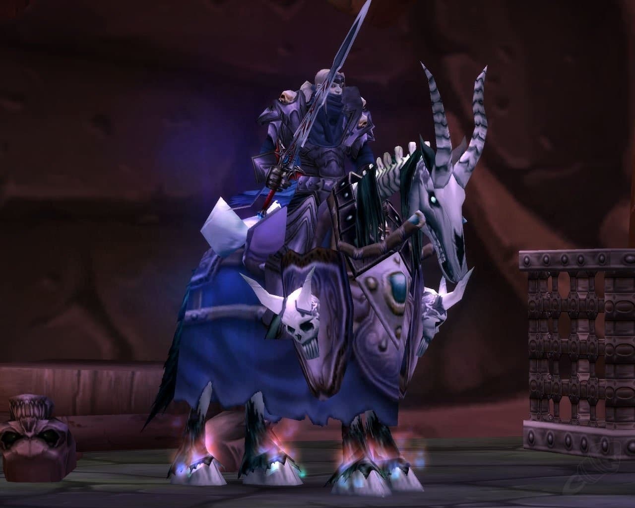 Baron Rivendare, the final boss of Stratholme's Undead side