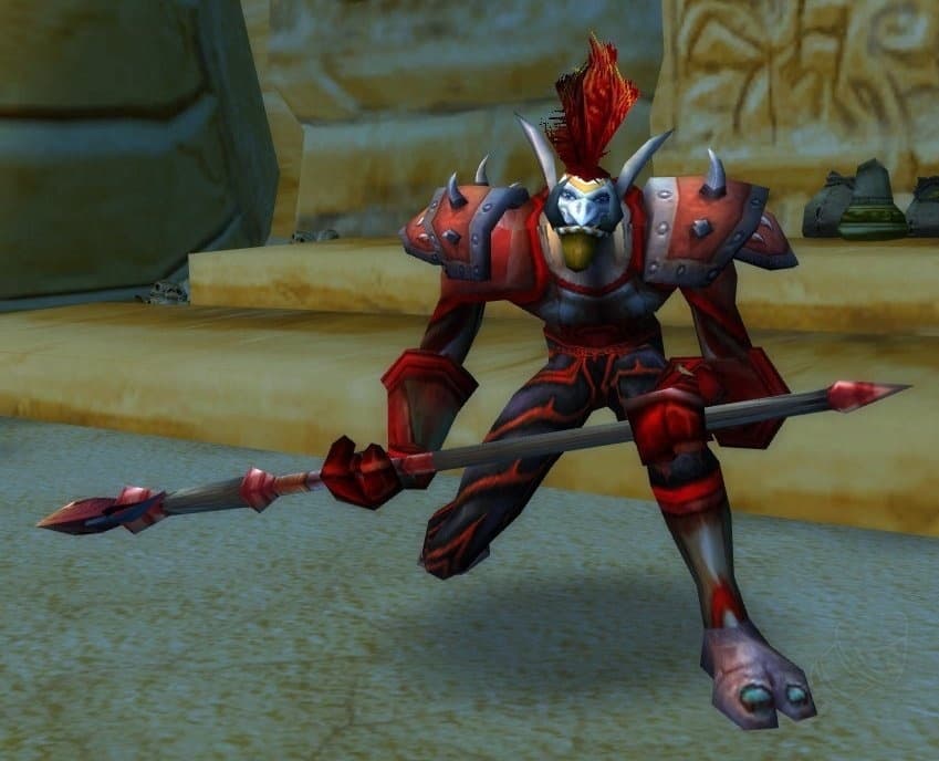 Chief Ukorz Sandscalp, the final boss of Zul'Farrak