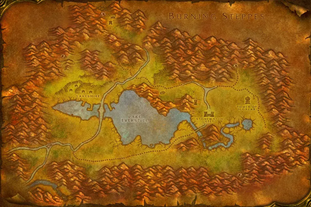 Redridge Mountains on the Classic map